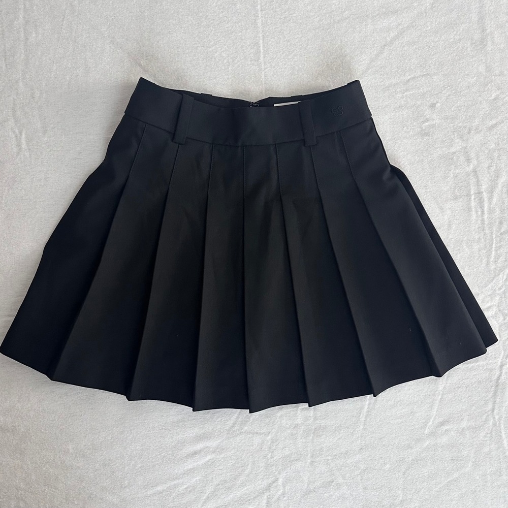 Sunday Best Aritzia Olive Micro Tennis Skirt Black Size 00 Preppy Schoolgirl